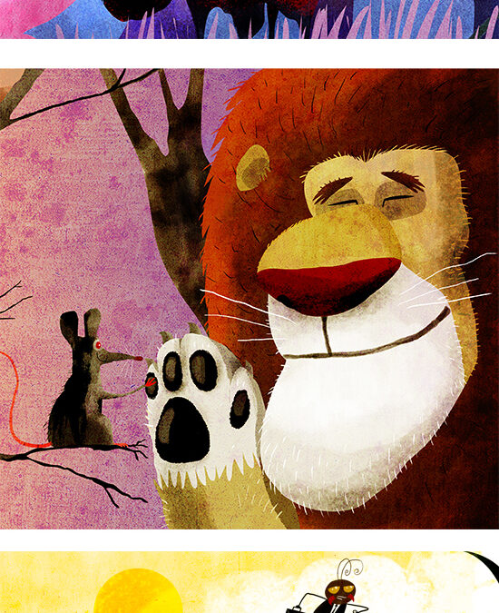 Livro infantil de fábulas
