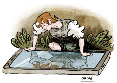 Cartum para a revista Continente